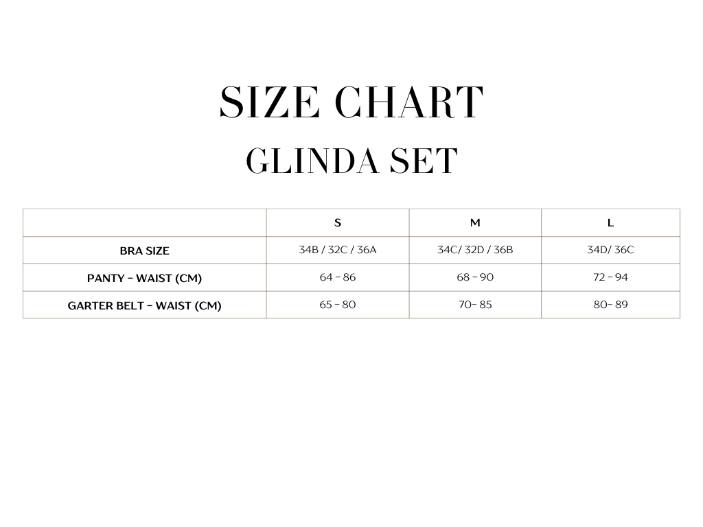 Glinda Embroidery Garter Belt