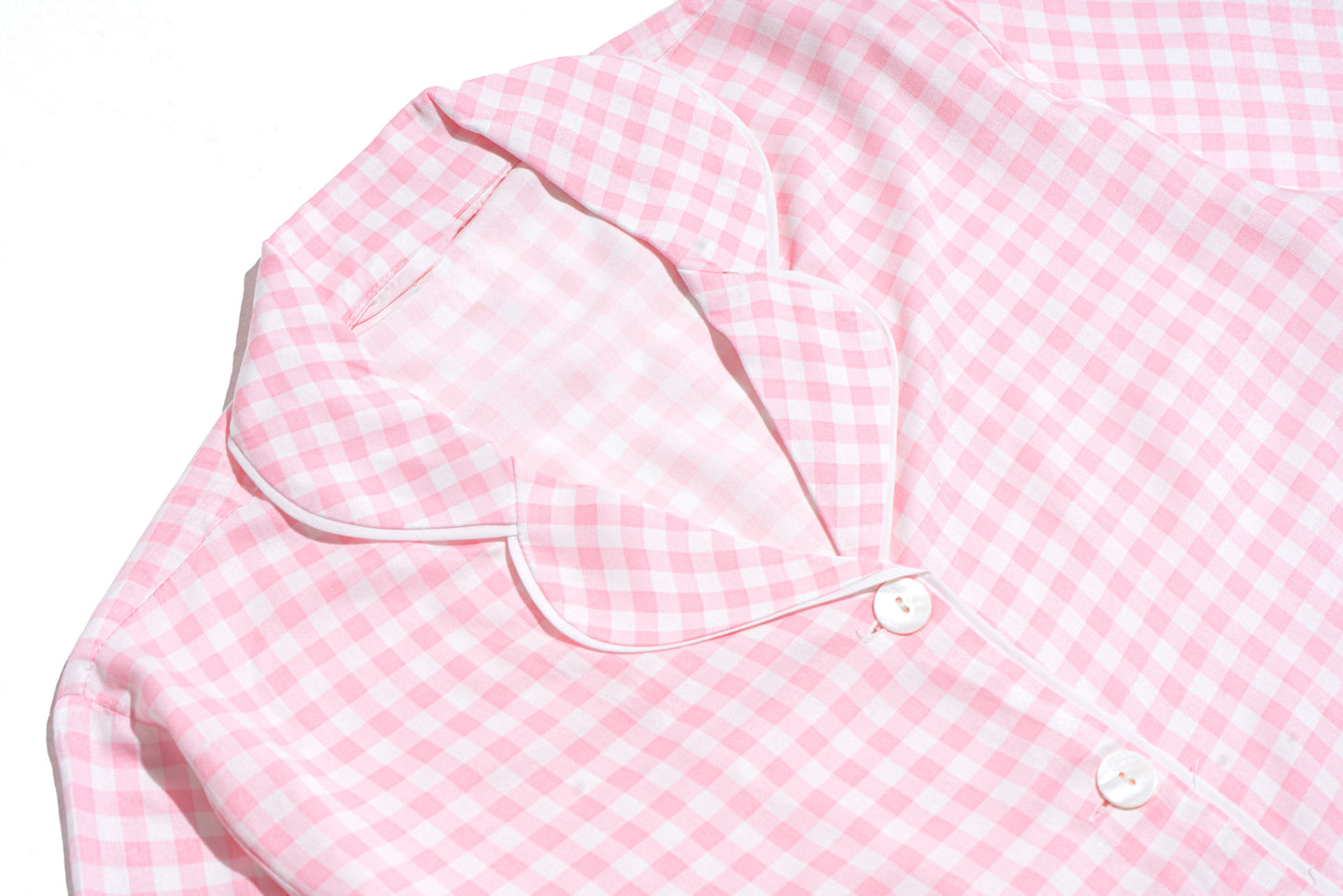 Pink Gingham Plume Pajama