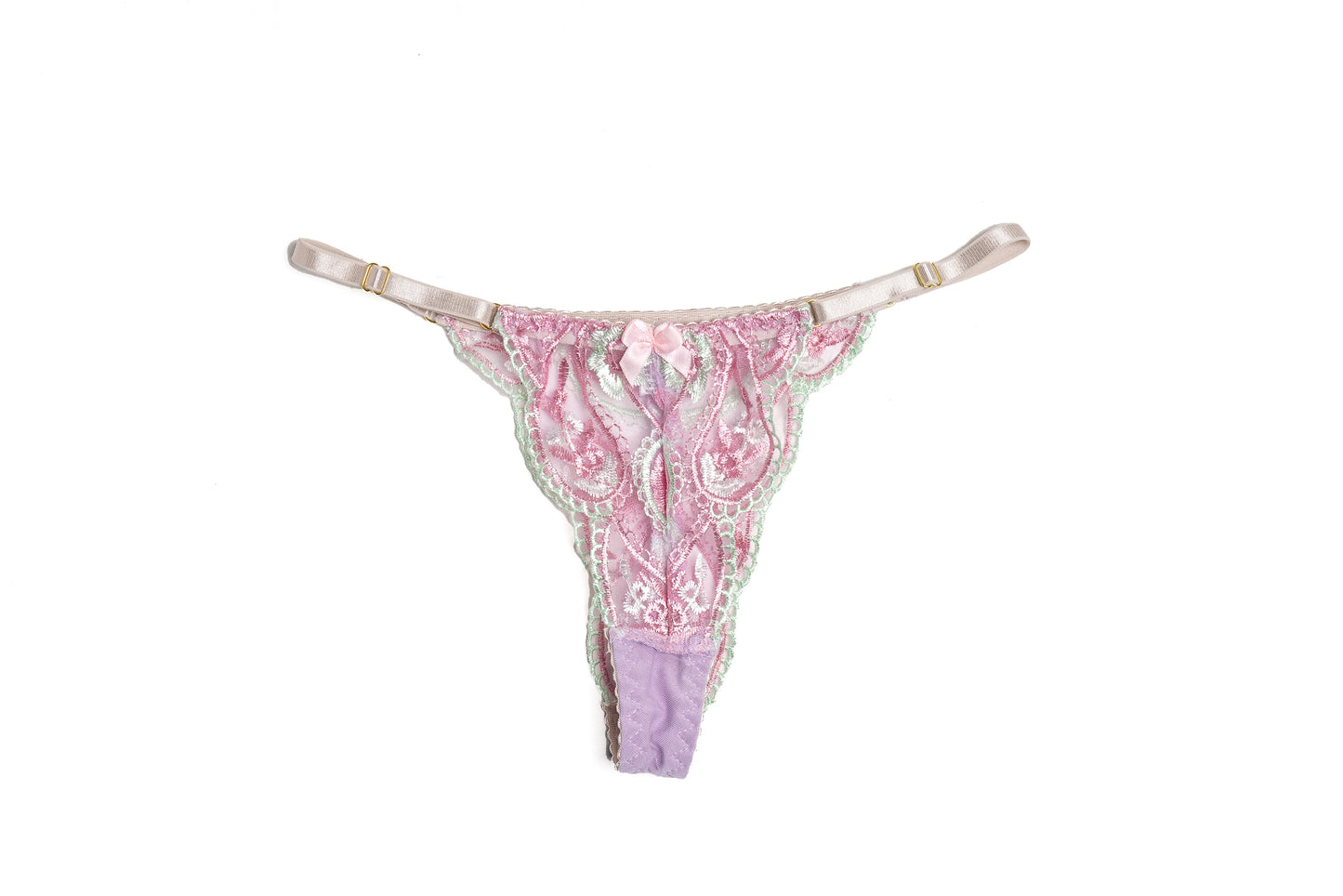 Glinda Embroidery Thong Panty