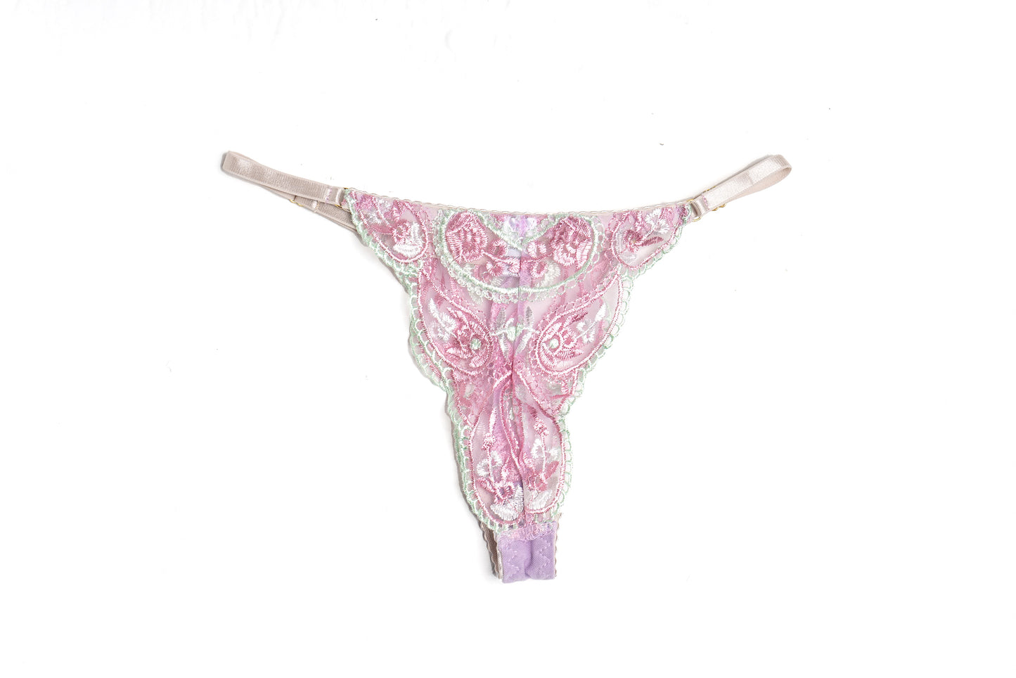 Glinda Embroidery Thong Panty